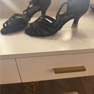 Elegant Black Strappy Heels